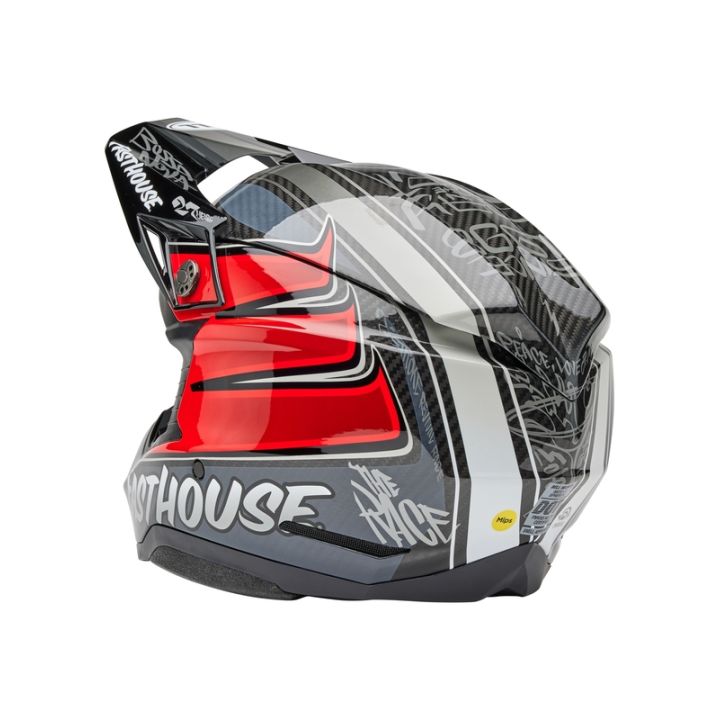 Casque cross Bell MOTO-10 Spherical Édition Limitée Fasthouse Ditd - Gris Rouge