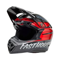 Casque cross Bell MOTO-10 Spherical Édition Limitée Fasthouse Ditd - Gris Rouge