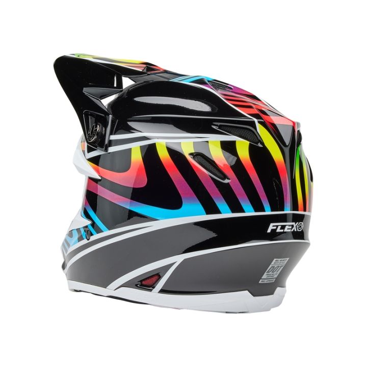Casque cross Bell MOTO-9S Flex DRIFT - Noir Multicouleur