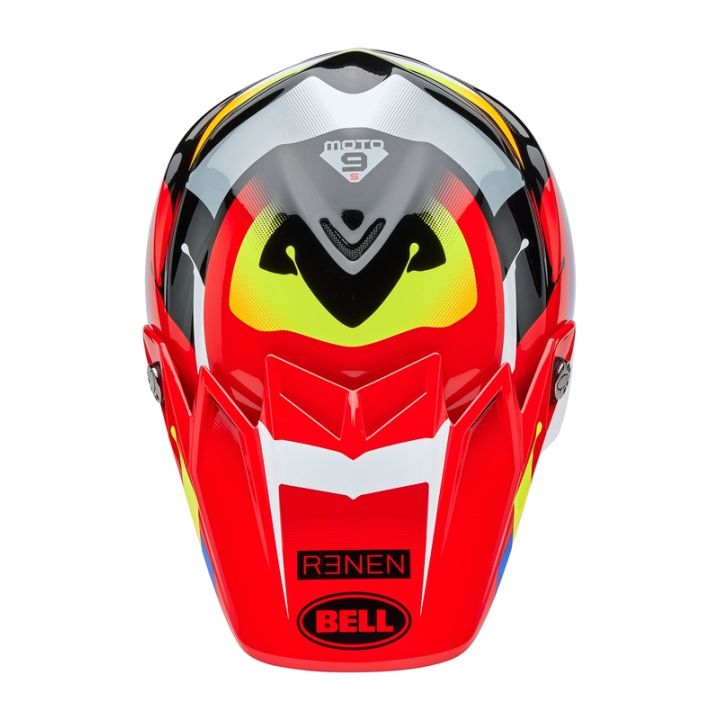 Casque cross Bell MOTO-9S Flex Édition Limitée Renen Nova - Noir Rouge