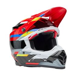 Casque cross Bell MOTO-9S Flex Édition Limitée Renen Nova - Noir Rouge 2