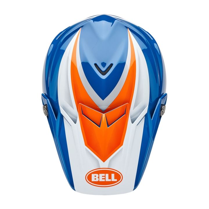 Casque cross Bell MOTO-9S Flex Merchant - Orange Bleu