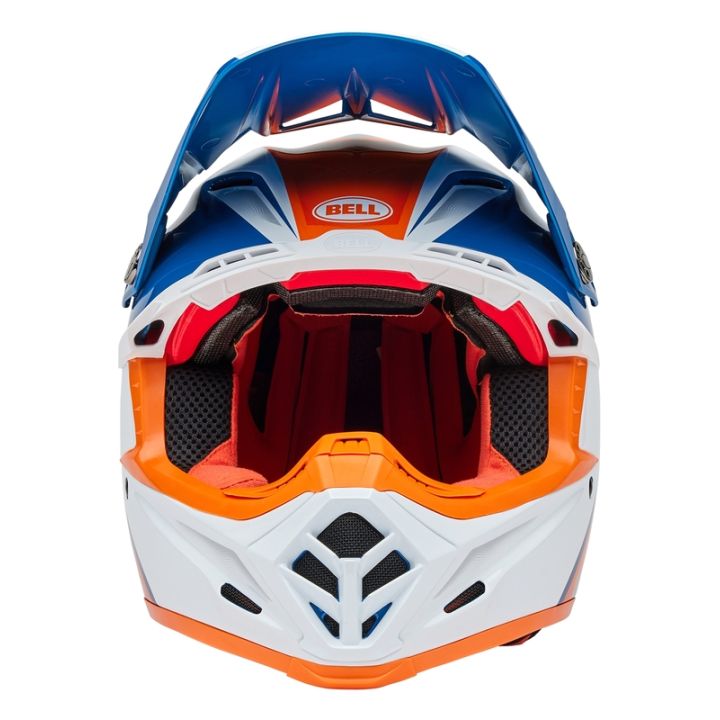 Casque cross Bell MOTO-9S Flex Merchant - Orange Bleu