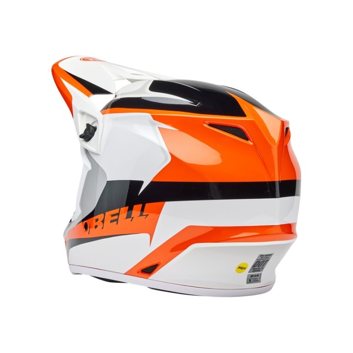 Casque cross Bell MX-9 MIPS RIFT - Orange Blanc