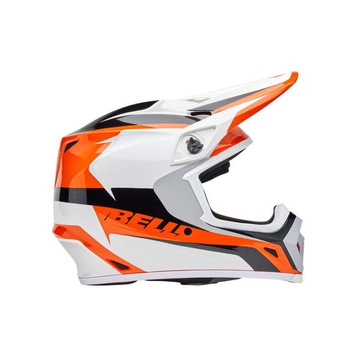 Casque cross Bell MX-9 MIPS RIFT - Orange Blanc
