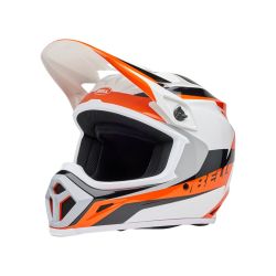 Casque cross Bell MX-9 MIPS RIFT - Orange Blanc