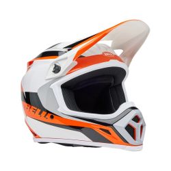 Casque cross Bell MX-9 MIPS RIFT - Orange Blanc 2