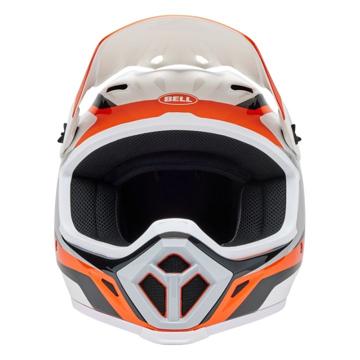 Casque cross Bell MX-9 MIPS RIFT - Orange Blanc