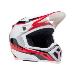 Casque cross Bell MX-9 MIPS RIFT - Rouge Blanc 2