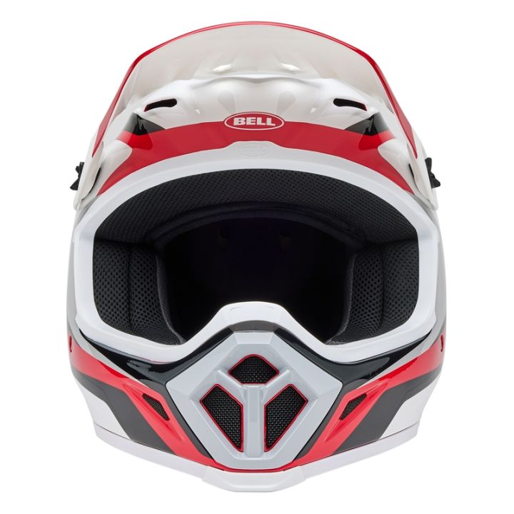 Casque cross Bell MX-9 MIPS RIFT - Rouge Blanc