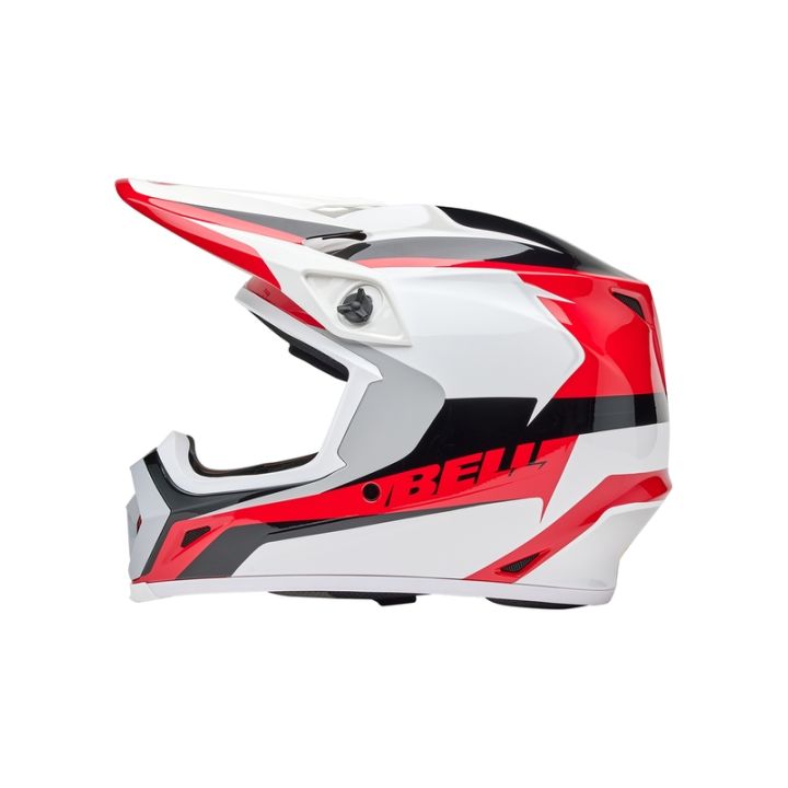 Casque cross Bell MX-9 MIPS RIFT - Rouge Blanc