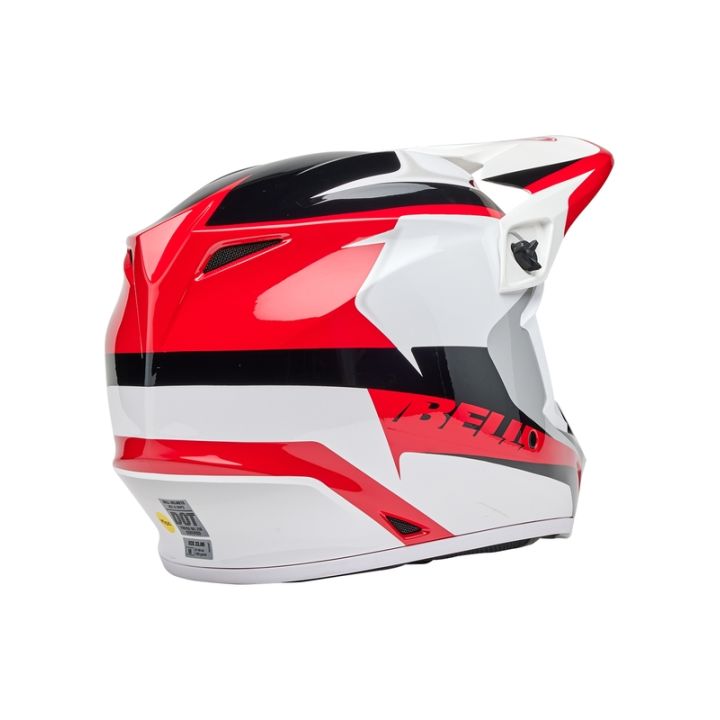 Casque cross Bell MX-9 MIPS RIFT - Rouge Blanc