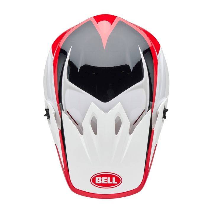 Casque cross Bell MX-9 MIPS RIFT - Rouge Blanc