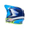 Casque cross Bell MX-9 MIPS Jackal - Bleu Jaune Fluo