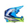 Casque cross Bell MX-9 MIPS Jackal - Bleu Jaune Fluo
