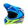 Casque cross Bell MX-9 MIPS Jackal - Bleu Jaune Fluo