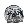 Casque moto Bell Eliminator Carbon Édition Limitée Death Spray - Noir Blanc