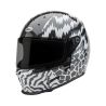 Casque moto Bell Eliminator Carbon Édition Limitée Death Spray - Noir Blanc