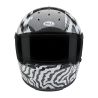 Casque moto Bell Eliminator Carbon Édition Limitée Death Spray - Noir Blanc