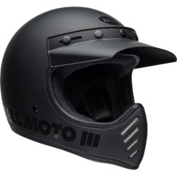 Casque moto Bell moto -3 Classic Blackout - Noir 2