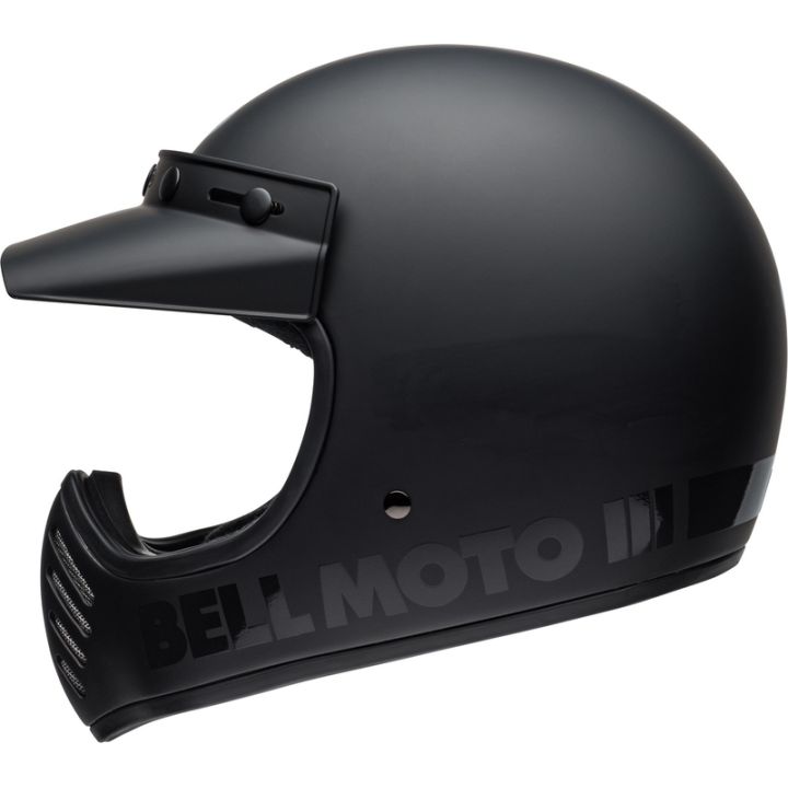 Casque moto Bell moto -3 Classic Blackout - Noir