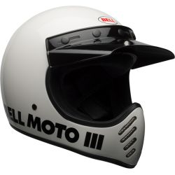 Casque moto Bell moto -3 Classic - Blanc 2