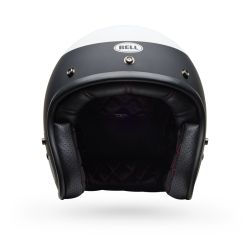 Casque jet Bell Custom 500 Parlor - Noir Blanc 2