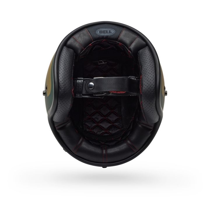 Casque jet Bell Custom 500 Parlor - Bleu Or