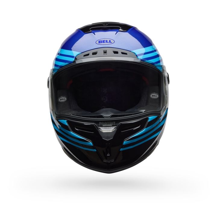 Casque moto Bell Race Star DLX - Bleu Noir