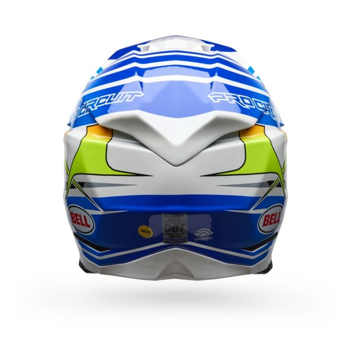 Casque cross Bell moto -10 Spherical Pro Circuit 2025 - Bleu Blanc