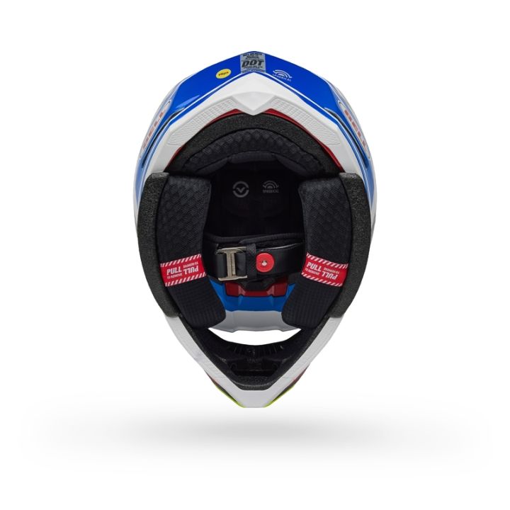 Casque cross Bell moto -10 Spherical Pro Circuit 2025 - Bleu Blanc