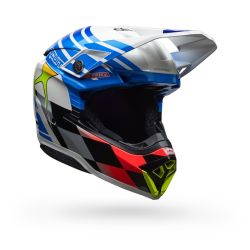 Casque cross Bell moto -10 Spherical Pro Circuit 2025 - Bleu Blanc