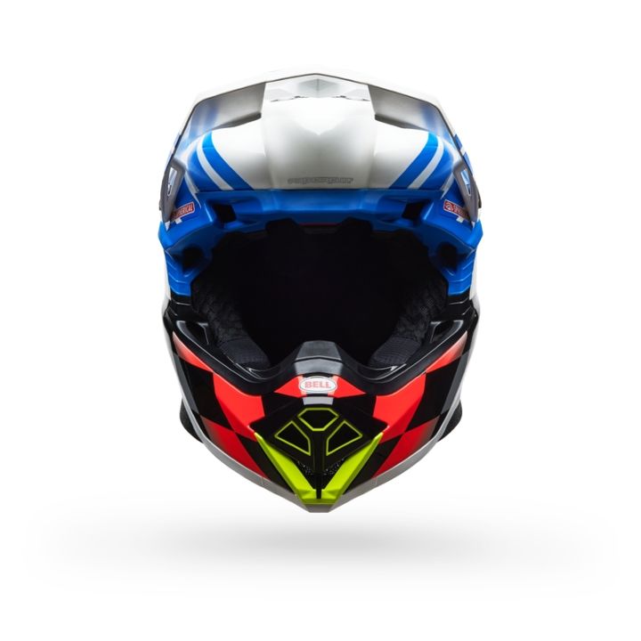 Casque cross Bell moto -10 Spherical Pro Circuit 2025 - Bleu Blanc