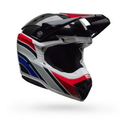 Casque cross Bell moto -10 Spherical Old Glory - Rouge Bleu