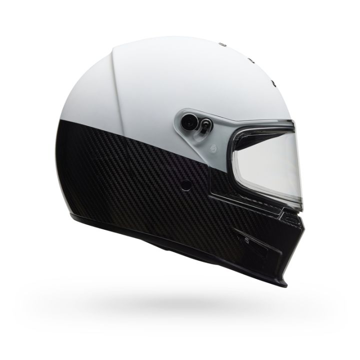 Casque moto Bell Eliminator Carbon Diverge - Blanc Noir