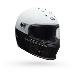 Casque moto Bell Eliminator Carbon Diverge - Blanc Noir