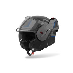 Casque moto modulable Airoh 2026 Mathisse II Genius - Bleu Rouge 2