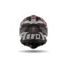 Casque moto cross AirohAviator 3 Burnout - Noir Gris Rouge
