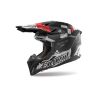 Casque moto cross AirohAviator 3 Burnout - Noir Gris Rouge