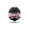 Casque moto cross AirohAviator 3 Monarch - Gris Rouge Blanc