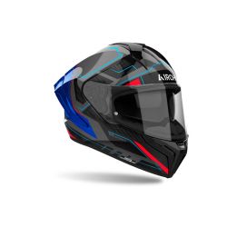 Casque moto AirohMatryx Rocket - Bleu Rouge 2