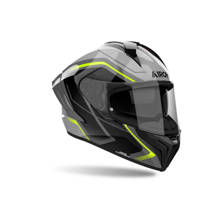 Casque moto AirohMatryx Wide - Jaune