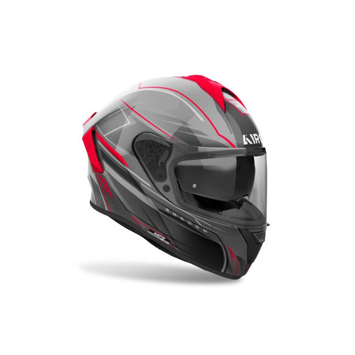 Casque moto AirohSpark 2 Shadow - Rouge