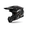 Casque moto cross AirohTwist 3 Arcade - Noir Rouge Gris
