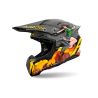 Casque moto cross AirohTwist 3 Adventure - Gris Jaune