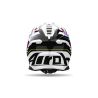 Casque moto cross AirohTwist 3 Rainbow - Blanc Violet Noir