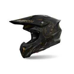 Casque moto cross AirohTwist 3 Titan - Noir Or