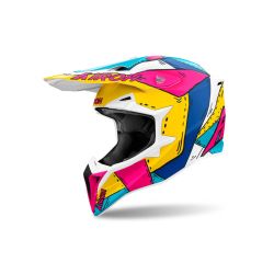 Casque moto cross AirohWraaap - Paint
