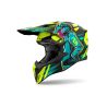 Casque moto cross AirohWraaap Cyber - Jaune