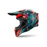 Casque moto cross AirohWraaap Cyber - Orange